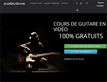 Tablet Screenshot of jouerdelaguitare.com